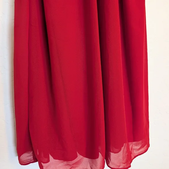 Gianni Bini Red Trapeze Mini Adj Spaghetti Strap tomato girl vacation clean girl - Picture 7 of 10